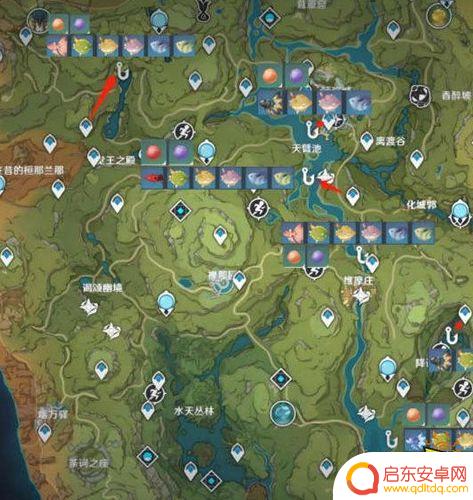 原神钓鱼钓鱼点 原神3.4版本全钓鱼点位置图文攻略