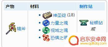 泰拉瑞亚神镐制作 泰拉瑞亚神圣稿子用途