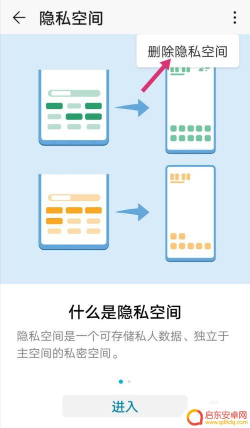 手机空间管理怎么解除 怎么在华为荣耀手机上取消隐私空间