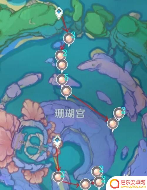 珊瑚真珠位置图 原神珊瑚珍珠位置分布图获取方法