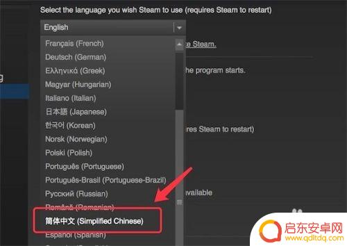 mac版steam怎么是英文 Mac版Steam中文设置教程