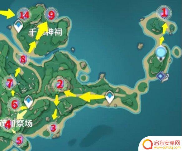 鹤关岛原神神瞳 鹤观岛雷神瞳位置一览