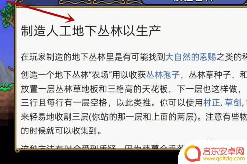 泰拉瑞亚丛林方块怎么做 泰拉瑞亚如何构建人造丛林生物群落
