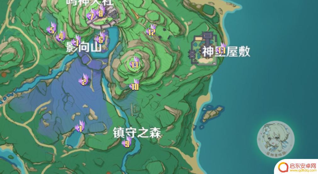 原神北方小岛雷神瞳 原神雷神瞳位置坐标详解