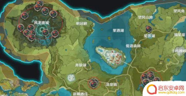 原神风车草分布图 原神风车菊分布图和最佳采集路线