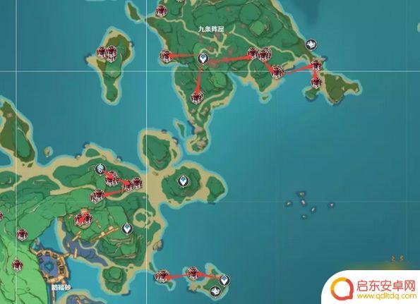 原神刀镡采集点 《原神》刀镡详细分布图