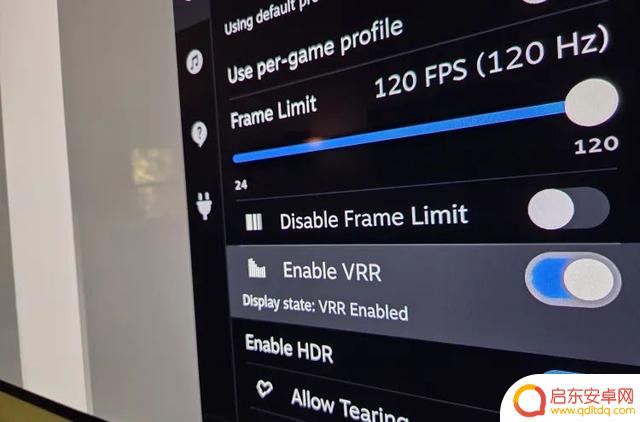 任天堂Switch 2底座连接电视实测：4K 120Hz下支持可变刷新率