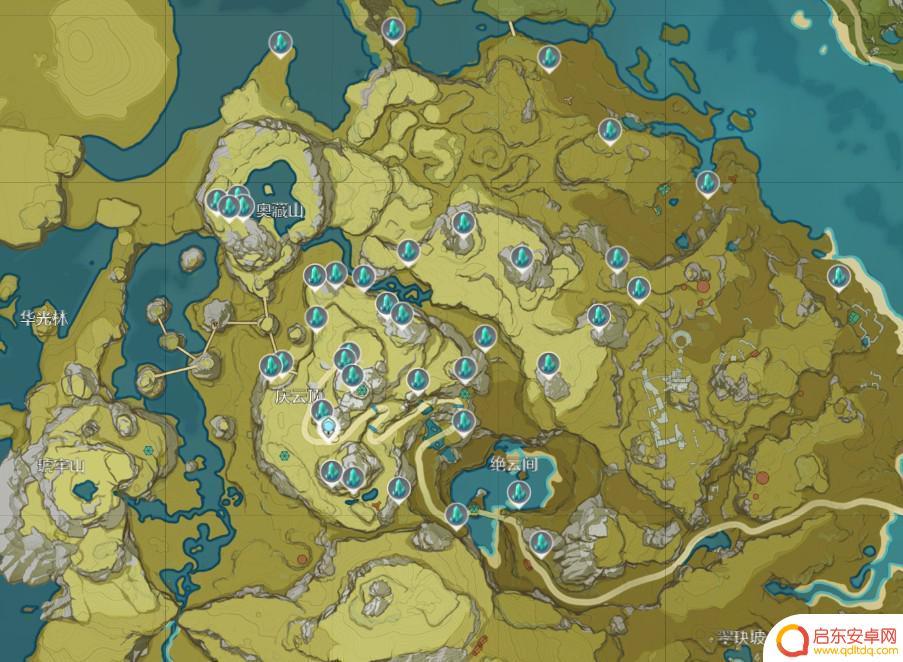 原神白水晶分布图 原神白水晶在哪里刷