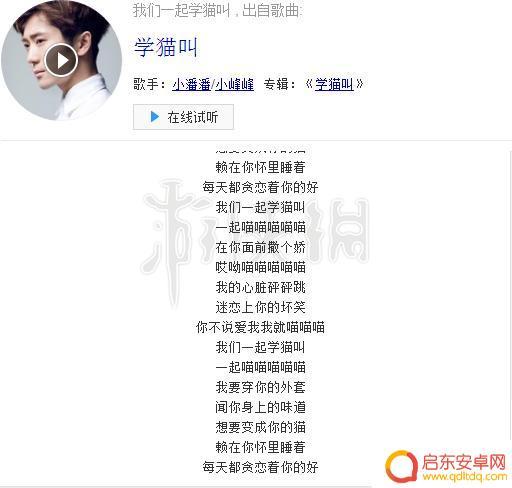 我是一只猫抖音歌曲(我是一只猫抖音歌曲叫什么)