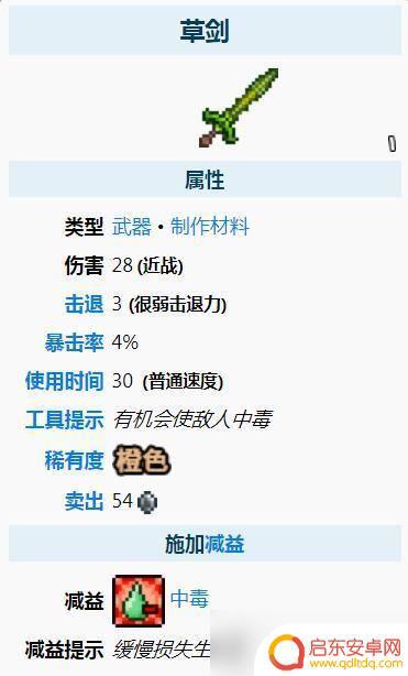 草剑泰拉瑞亚怎么合成 泰拉瑞亚草剑合成步骤