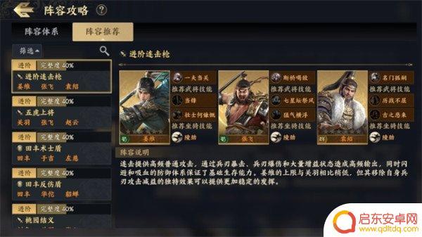 战地无疆部曲羁绊 战地无疆部曲阵容套路分析