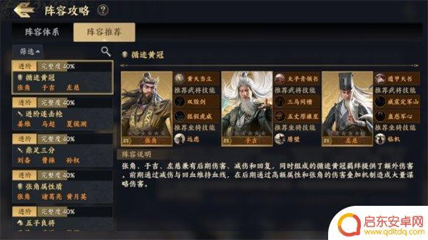 战地无疆部曲羁绊 战地无疆部曲阵容套路分析
