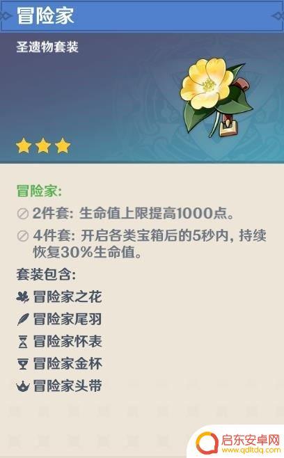 原神角色圣遗物配置 原神前期圣遗物怎么选择