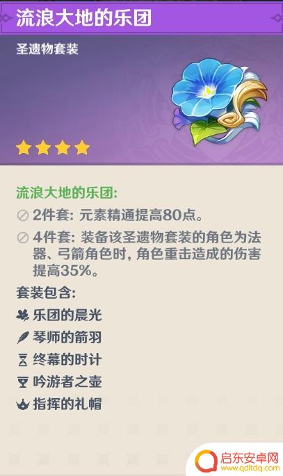 原神角色圣遗物配置 原神前期圣遗物怎么选择