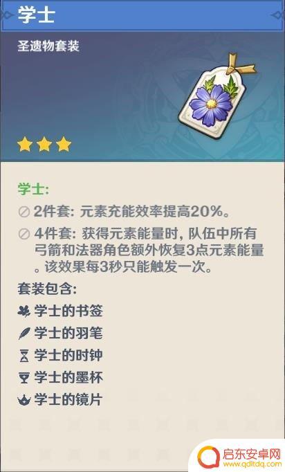 原神角色圣遗物配置 原神前期圣遗物怎么选择
