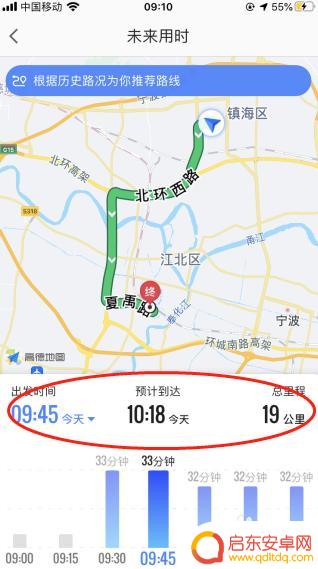 如何给手机导航设置时间 高德地图如何利用未来时间规划行程