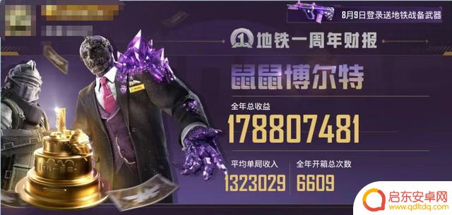 《和平精英》地铁逃生一周年:玩家收到游戏财报