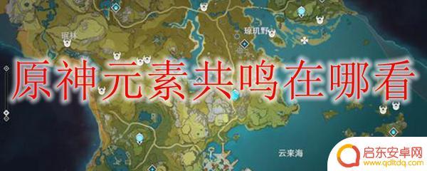 电脑原神怎么元素共鸣 原神元素共鸣图标在哪里