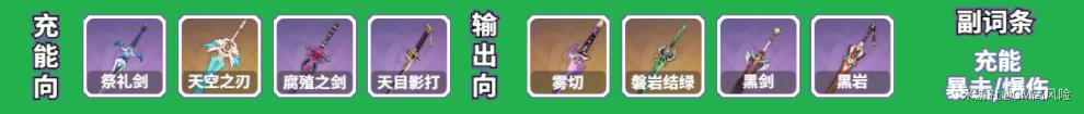 原神行秋武器和圣遗物 原神行秋武器圣遗物搭配推荐