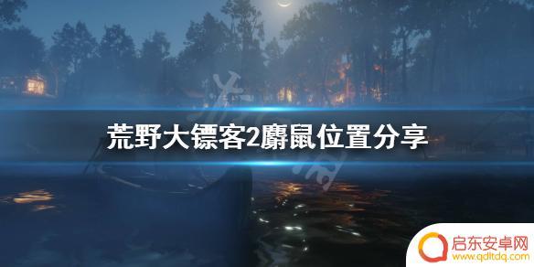荒野大镖客河狸和麝鼠位置 如何在《荒野大镖客2》中找到麝鼠