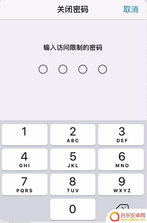 怎么取消苹果手机访问限制 iOS关闭限制访问的步骤