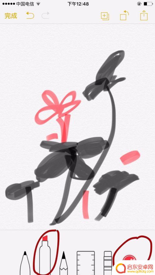 苹果手机怎么画剑 苹果手机自带软件绘画入门