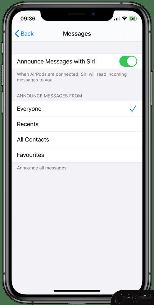 苹果手机来信息自动朗读 iOS 13 中的 Siri 朗读消息功能介绍