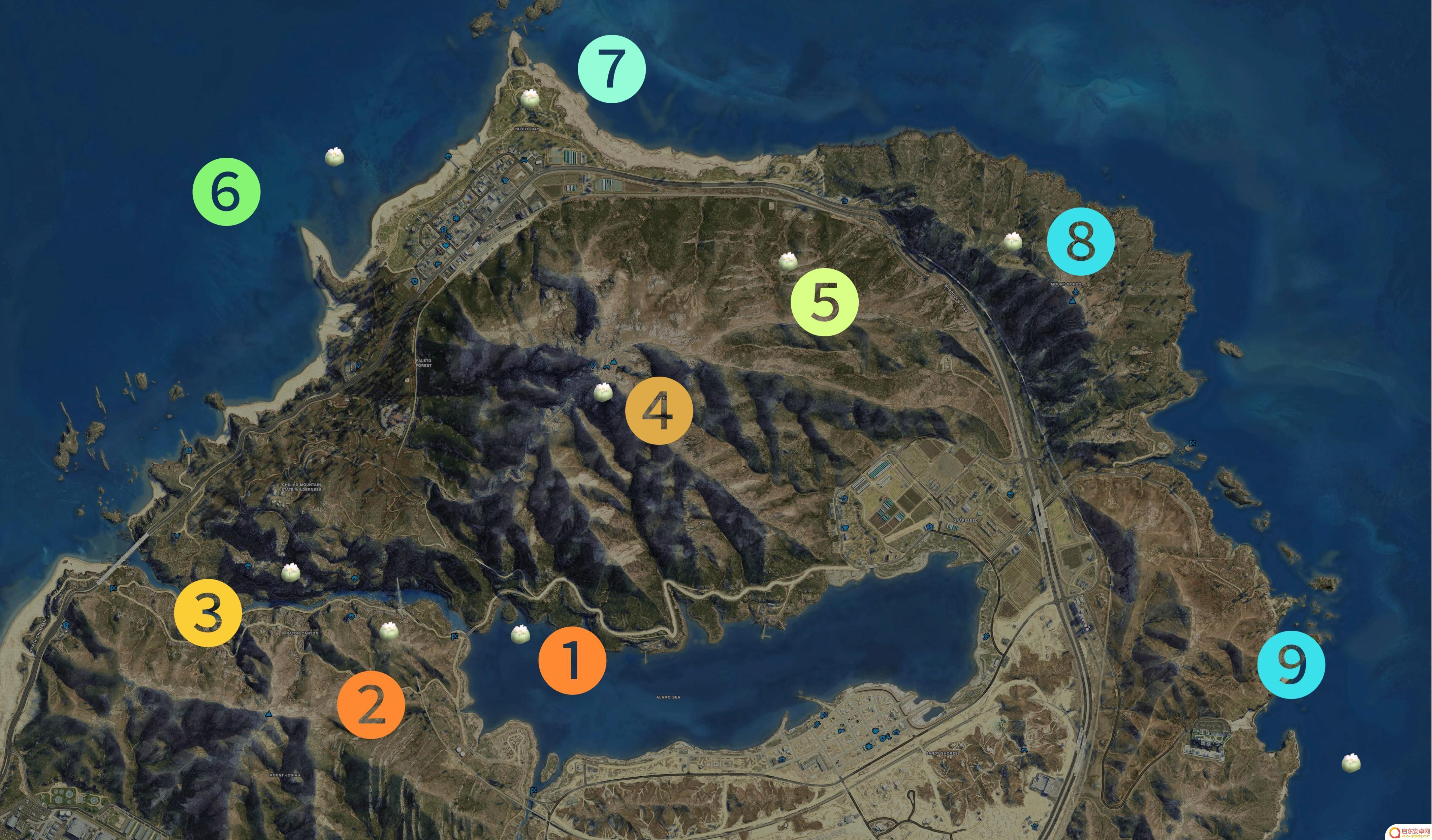 gta仙人掌位置 GTA5迷幻仙人掌出现地点