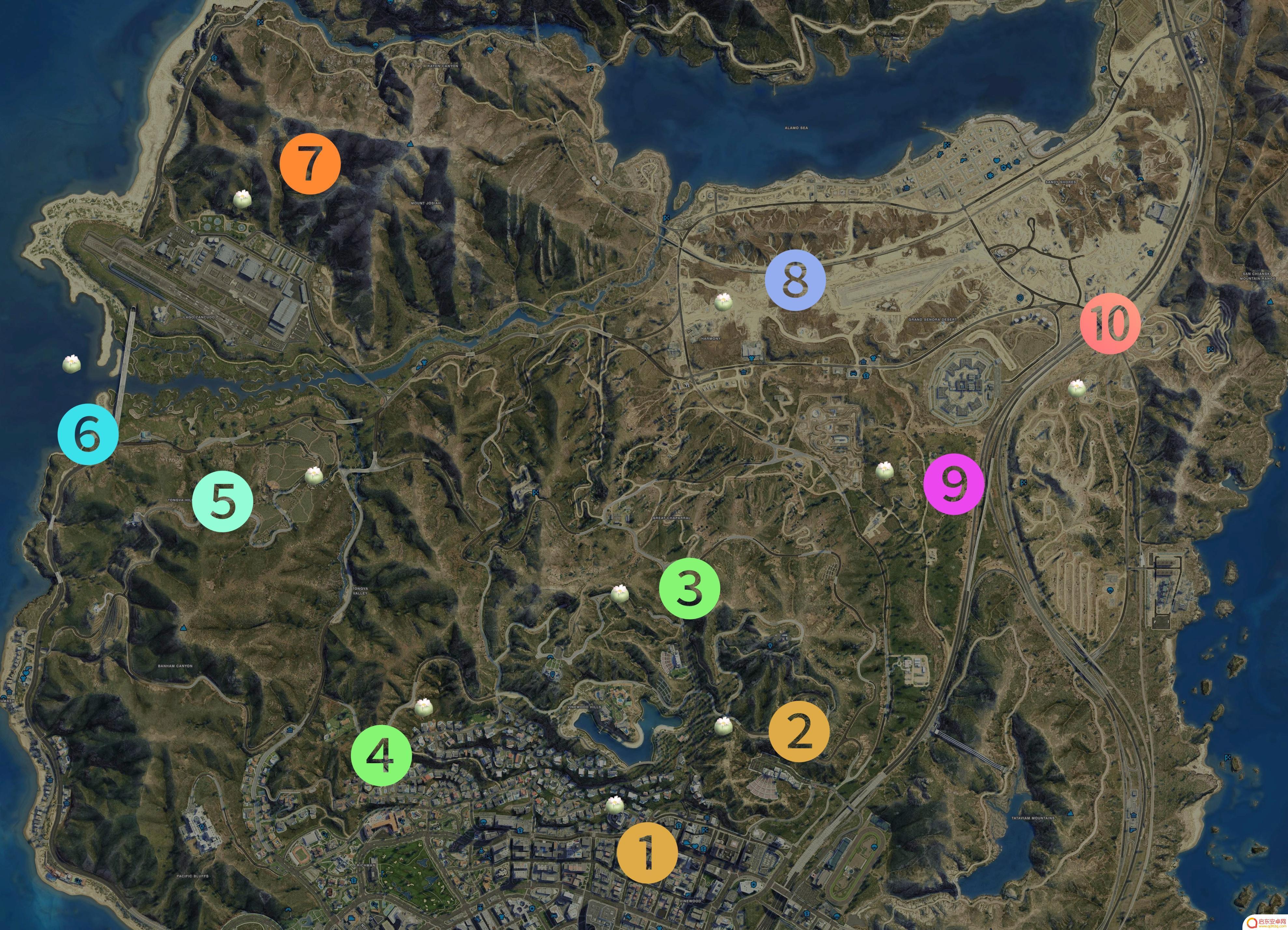 gta仙人掌位置 GTA5迷幻仙人掌出现地点