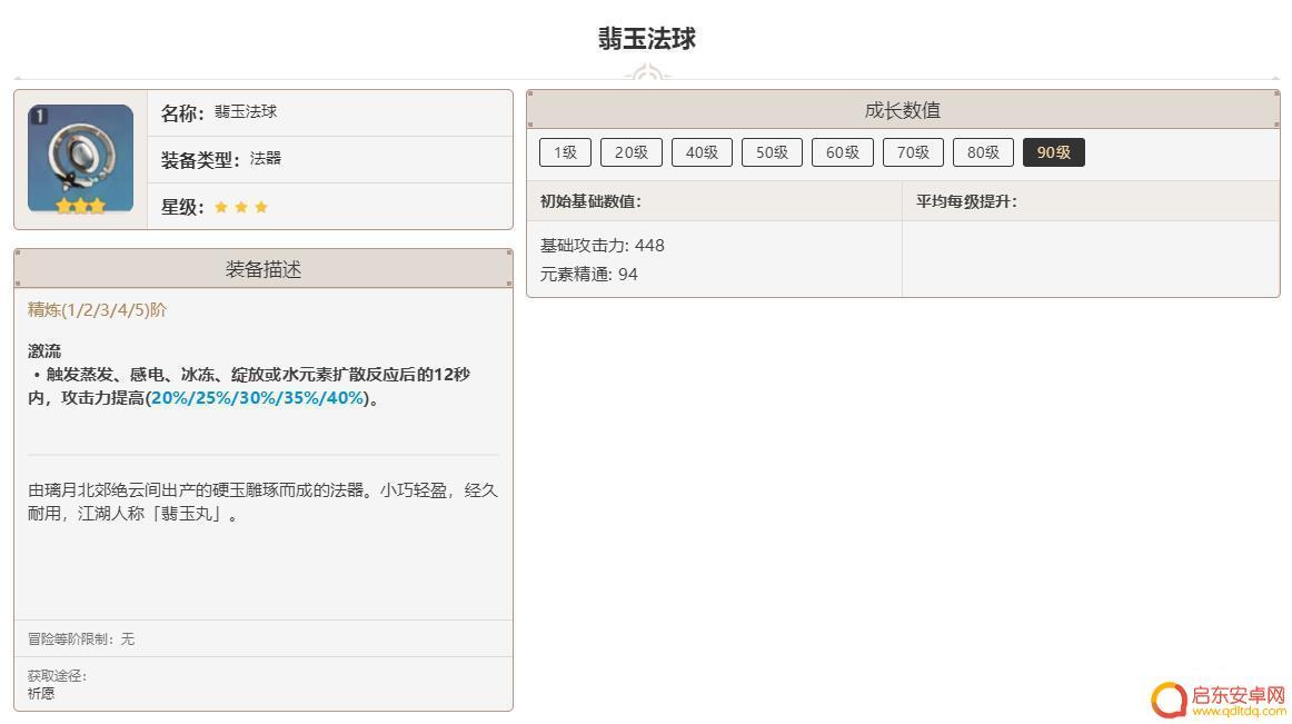原神精通法器排名 原神3.2精通法器评测