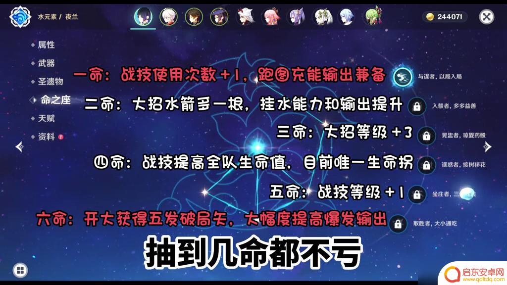 原神夜蓝怎么突破 原神夜兰圣遗物推荐