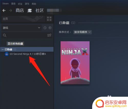 steam怎么只显示有的游戏 Steam新版隐藏游戏如何显示