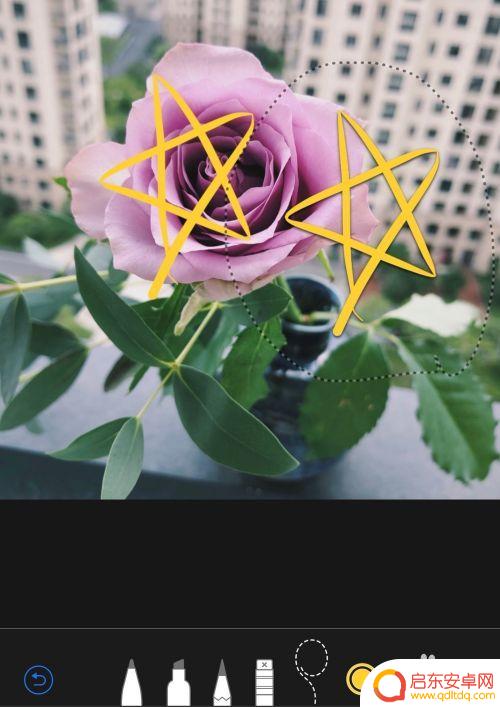 苹果手机照片线条图标怎么设置 苹果手机如何在照片上画圈