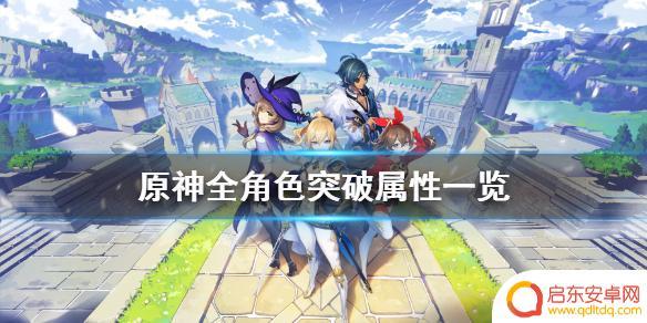 原神角色的突破是什么意思 《原神》全角色突破属性详解