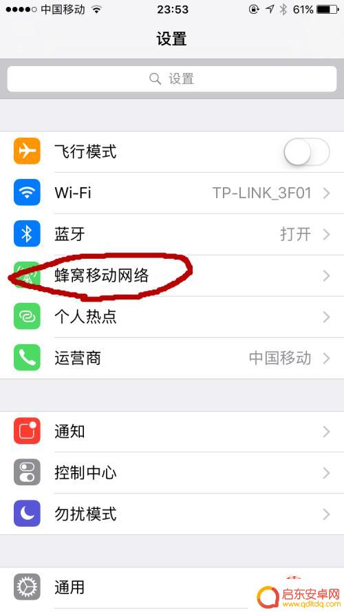 苹果手机怎样连接移动网络 苹果手机如何设置蜂窝移动网络