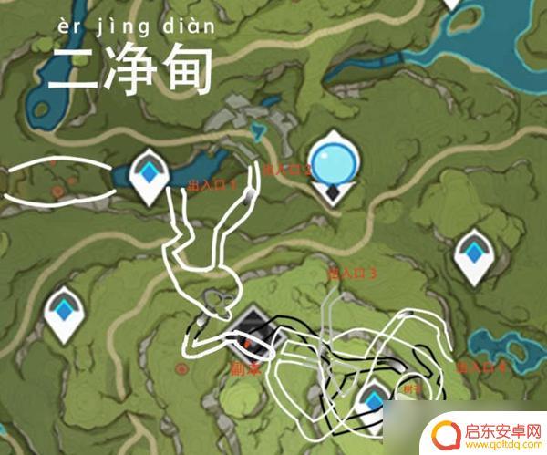 原神虚弥入口 《原神》须弥全地下洞出入口位置图解