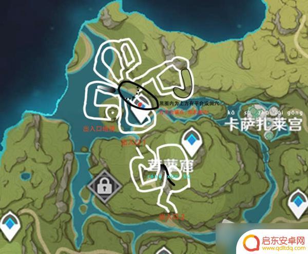 原神虚弥入口 《原神》须弥全地下洞出入口位置图解
