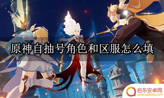 买原神自抽号游戏角色填什么 原神自抽号区服怎么填