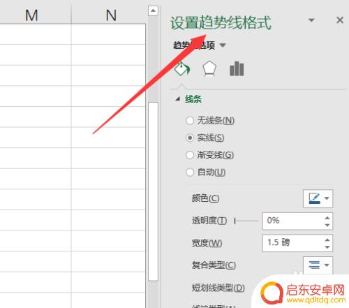 手机表格怎么成实线 Excel图表趋势线实线显示