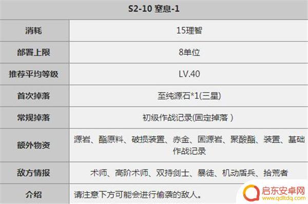 s2-10明日方舟 明日方舟S2-10关卡攻略