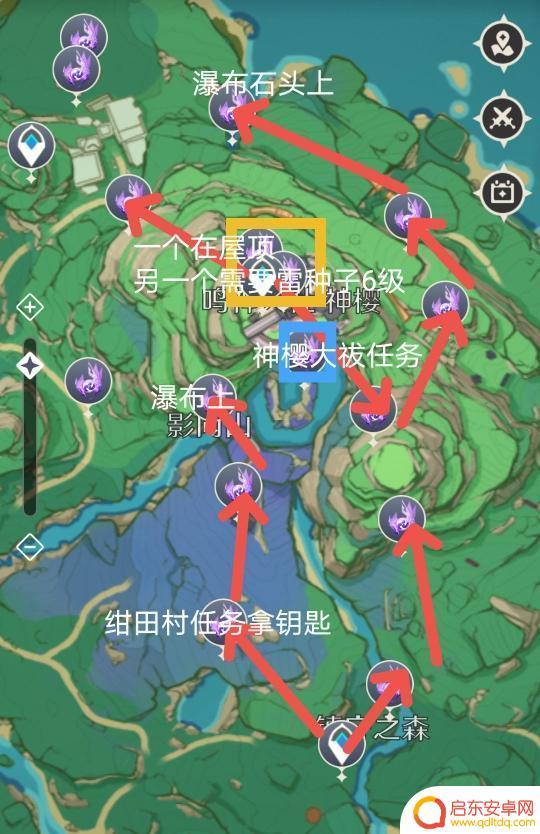 原神鸣神岛神瞳怎么拿 原神2.0鸣神岛雷神瞳收集攻略