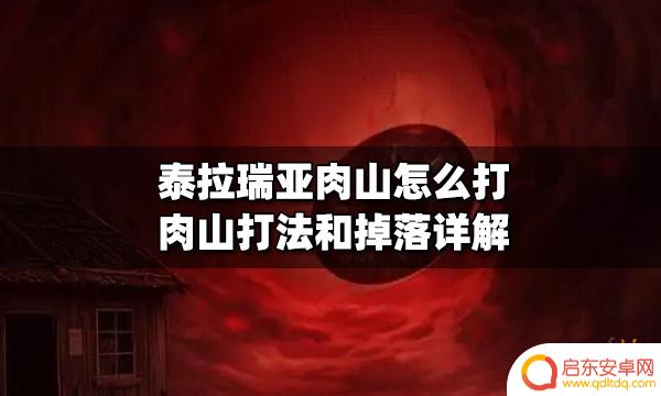 泰拉瑞亚肉山打boss怎么打 泰拉瑞亚肉山怎么打