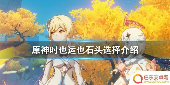 原神石头选什么颜色的 原神时也运也石头怎么选