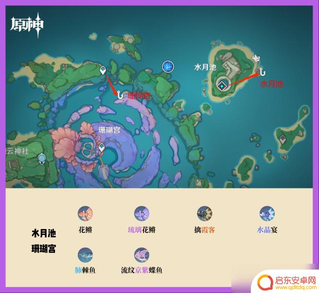 原神钓鱼位置大全 原神钓鱼点位置一览