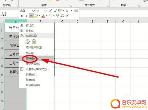 手机如何去除表格内的文字 去掉Excel表格中的文字内容