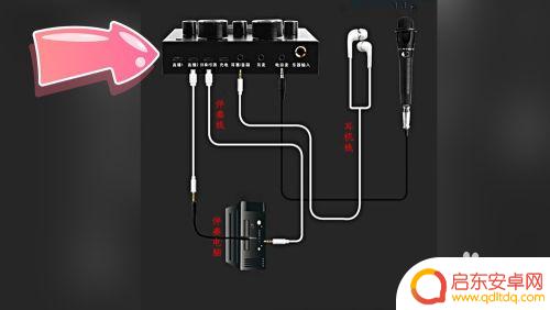 手机直播声卡使用方法 K歌直播声卡V8手机调音步骤