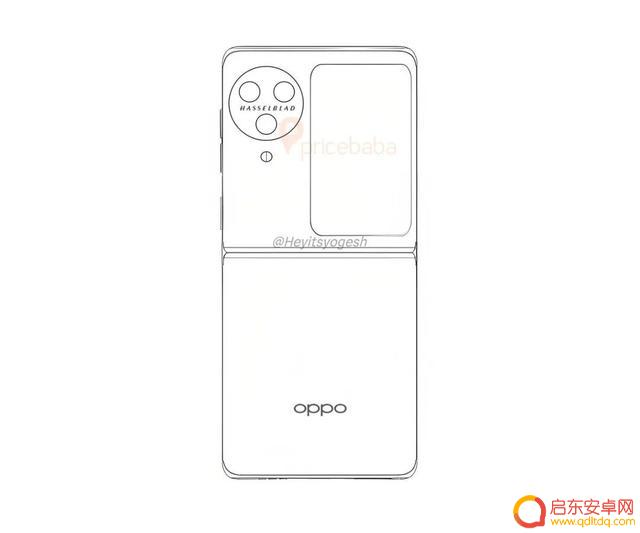 或本月发布!OPPO Find N3 Flip折叠屏手机设计线稿曝光
