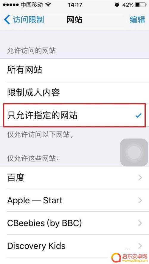 苹果手机怎么设置只有域名 如何在iPhone和iPad中限制特定网页访问