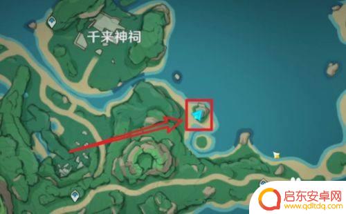 原神四雷效果怎么获得 原神千来神祠右下方4个雷灵位置图解