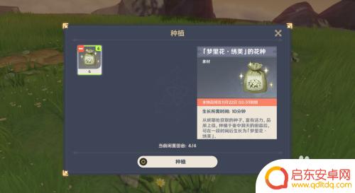 原神如何采集花种 原神梦里花怎么种植和收获